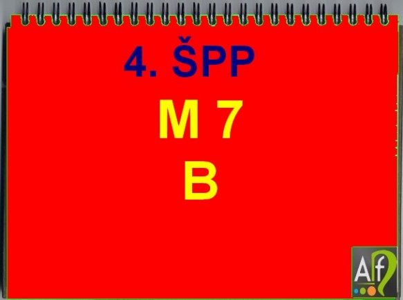 4. školská písomná práca