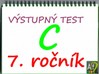 výstupný test z matematiky