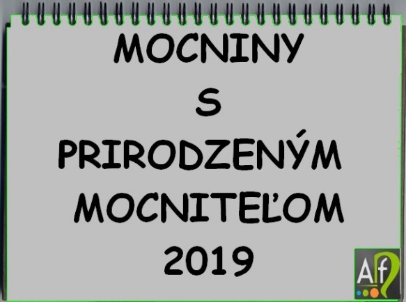 mocniny s prirodzeným mocniteľom