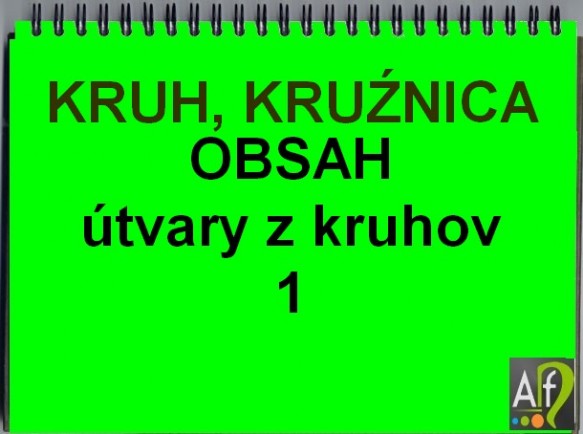 kruh, kružnica